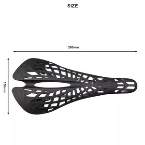 RIDERACE Sillín de Plástico Superligero para Bicicleta de Montaña, Asiento Ergonómico Transpirable Hueco, Cojín de PVC, Pieza de Ciclismo - Product Image 6