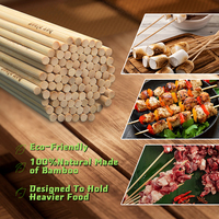Brochettes en bambou pour barbecue, écologiques, bio, naturelles, pour kebab