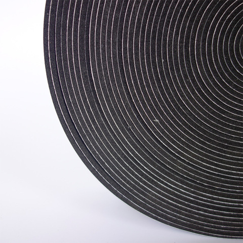 BBQ Eco-Friendly Plain Black Grill Smoker Gasket High Temp Self-Adhesive Felt Tape
