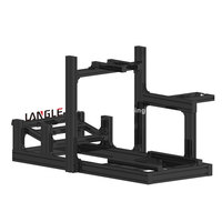 Châssis personnalisé Siège métal aluminium Avion complet Plate-forme de course SIM Conduite Profil aluminium 8080 Siège complet