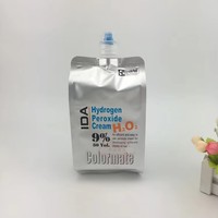 Pochette souple transparente personnalisée de qualité alimentaire avec bec verseur pour jus, boissons et sauces