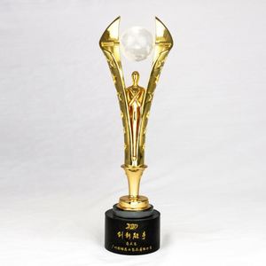 Creative Resin Gold-plated <b>Trophy</b>, Custom Crystal <b>Trophy</b> Company Annual Meeting Anniversary Celebration Gift Metal <b>Trophy</b>/ - Product Image 5