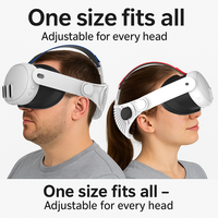 Item Baru tali kepala ringan bulu tali nyaman mengurangi tekanan Headset VR aksesoris tali kepala untuk Meta Quest 3S