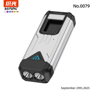 BaiFeng Portable <b>Working</b> <b>Light</b> Cob Rechargeable Battery Black Plastic Body White <b>Light</b> Outdoor Repair Use - Product Image 1