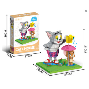 Set <span class=keywords><strong>de</strong></span> Construcción Epic Cheese Chase - Bloques Inspirados en Dibujos Animados Clásicos con Piezas Móviles y Soporte <span class=keywords><strong>de</strong></span> Exhibición - Product Image 1