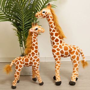 Peluches Realistas de Animales del Zoológico, Decoraciones para el Hogar, Oficina y Automóvil, Juguetes Suaves, Jirafa de Peluche Realista, Animales de Peluche al por Mayor - Product Image 6