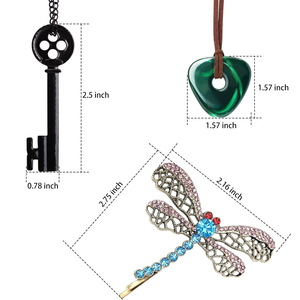 Accesorios de Disfraces de Halloween, Pinza para el Cabello con Forma de Libélula, Collares, Joyería Unisex de Plástico Negro para Fiestas de Disfraces - Product Image 2