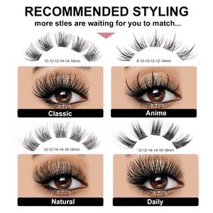 थोक प्राकृतिक DIY लैश एक्सटेंशन सीडी कर्ल क्लस्टर आईलैश एक्सटेंशन कैट आई लेफ्ट+राइट क्लस्टर आईलैश लैश विस्पी किट - Product Image 4