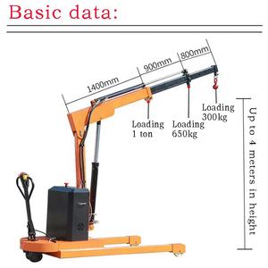 1 тонна до <span class=keywords><strong>2</strong></span> тонн мобильный Электрический подъемный кран Новый автоматический гидравлический роторный Автомобильный Кран металлический материал - Product Image 6
