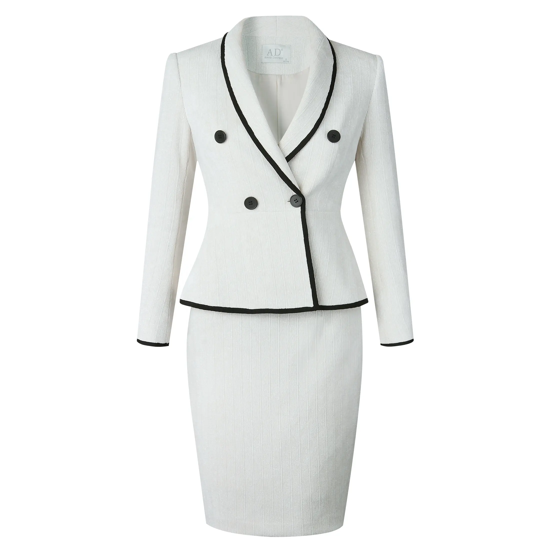 Wholesale Casual Elegant modern business Official Woman Lady Color Choice Office Skirt Suit