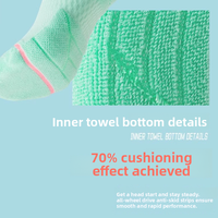 Chaussettes de sport WRELS à faible MOQ, en stock, rembourrées, épaissies, mi-mollet, sans couture, à semelle éponge, amusantes et respirantes