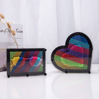 Pin Art Hand-Mould 3D Farbe Lustige Finger abdruck DIY Spielzeug Kreative Tischs piel Geschenke