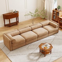 Canapé modulaire en tissu capitonné italien, ensemble sectionnel en forme de L, structure en bois massif, éponge haute densité, confortable pour le salon