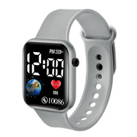 Montre électronique LED à bouton sport pour hommes et femmes, étudiants, nouvelle montre carrée en acrylique pour couple, vente en gros