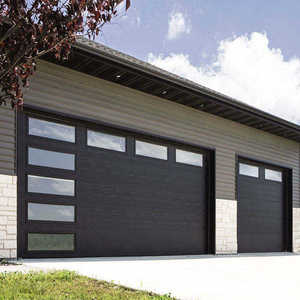 <span class=keywords><strong>Porte</strong></span> <span class=keywords><strong>de</strong></span> <span class=keywords><strong>garage</strong></span> <span class=keywords><strong>sectionnelle</strong></span> automatique à enroulement, panneaux en acier inoxydable, design en verre, isolation thermique, <span class=keywords><strong>moteur</strong></span> électrique - Product Image 2