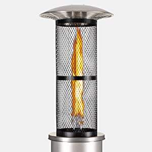 <span class=keywords><strong>Calentador</strong></span> de Patio de Acero Inoxidable de 1.8M con Llama Real, Tubo de Vidrio para Gas, con Dispositivo de Seguridad con Interruptor de Inclinación, Artículos de Jardín - Product Image 4