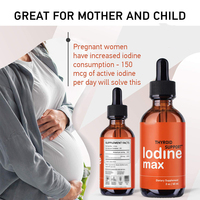Gouttes d'iode liquide Offre Spéciale, supplément de soutien de la prostate, stimulation du métabolisme, gouttes d'iode