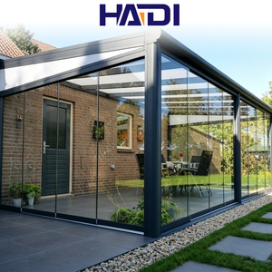 HAIDI - Solárium <span class=keywords><strong>de</strong></span> Aluminio con Cristal, Diseño Moderno, Tamaño Personalizado, para Exteriores - Product Image 1