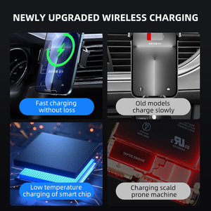 Soporte Magnético para Teléfono de Coche con Cargador para Rejilla de Ventilación, Base de Carga Inalámbrica Universal para Android e iOS, <span class=keywords><strong>Descuento</strong></span> por Volumen - Product Image 4