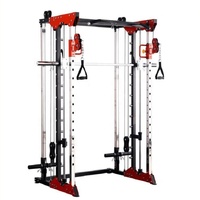 PINJIAN - Soportes de Pesas para Entrenamiento Integral en Gimnasio, Barra de Levantamiento de Pesas, Máquina Smith para Entrenamiento con Barra, Gimnasio en Casa