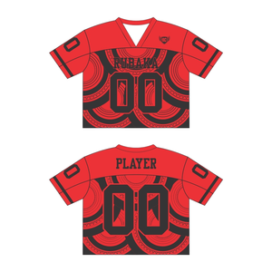 เสื้อยืดลายฟุตบอลสำหรับผู้ชายเสื้อครอปผ้าตาข่ายแบบสตรีทเสื้อยืดพิมพ์ลาย - Product Image 1