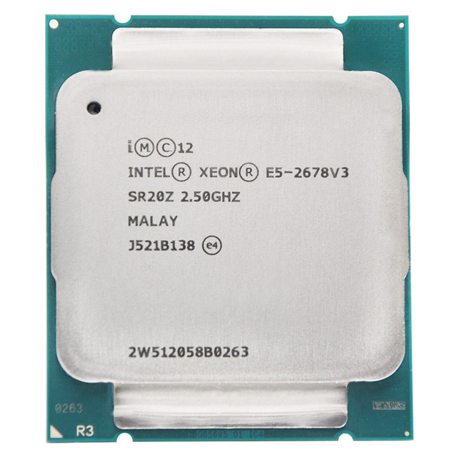 Xeon E5-2678 V3 12-Core 24-Thread 2.50GHz Cache 30MB Processador Cpu SR20Z LGA2011-3