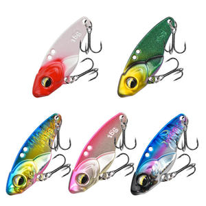 Leurre de pêche VIB en métal, leurre dur vibrant coulant 3,5g-15g, cuillère crankbait avec hameçons triples pour la pêche en eau douce et salée - Product Image 4
