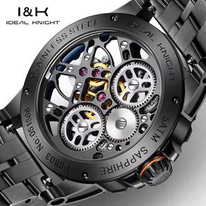 Envío Directo, Reloj de Hombre IDEAL KNIGHT con Tourbillon Real, Serie Great Wall, Totalmente Hueco, Transparente, Mecánico Automático - Product Image 3