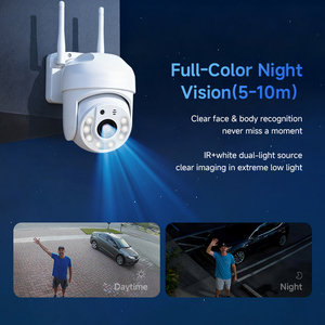 Caméra de sécurité extérieure WiFi PTZ O-KAM Pro <span class=keywords><strong>CS6</strong></span> 1080P avec suivi humanoïde IA, détection d'aire de suivi et vision nocturne couleur intégrale - Product Image 3