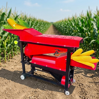 Décortiqueuse et batteuse de maïs électrique combinée en acier, haute productivité, pour usage agricole, vente en gros