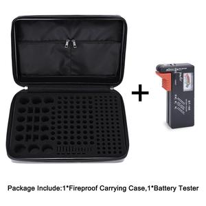 Feuerfester BT168 Battery Organizer Aufbewahrung koffer mit Tester Wasserdichte harte quadratische Halter <span class=keywords><strong>box</strong></span> mit Abdeckung - Product Image 5