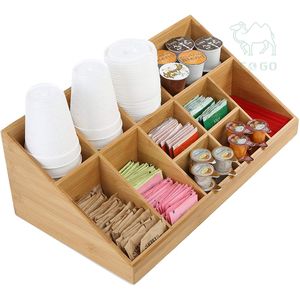 Organizador de accesorios para condimentos y bebidas Move, organizador de tazas de bambú natural - Product Image 5