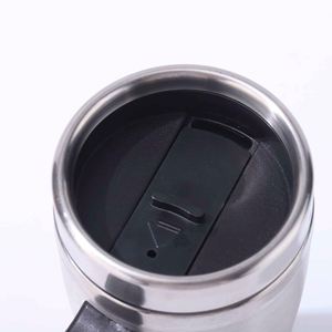 Gobelet isotherme en acier inoxydable pour adultes, design moderne, avec poignée et couvercle, idéal pour les voyages - Product Image 3