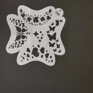Pochoirs de tatouage professionnels en gros pour le maquillage corporel, modèle NUKOLO en résine PET facile à appliquer, idéal pour les équipes, livré en valise. - Product Image 4