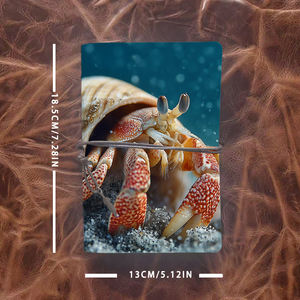 Fatto a mano A6 bellissimo taccuino Vintage buono per la nota di tenere la memoria con il granchio eremita in un modello di conchiglia - Product Image 4