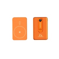 Batterie externe portable PD20W à charge rapide 10000 mAh, mini batterie externe magnétique sans fil 15W 5000 mAh avec affichage LED numérique et support pliable