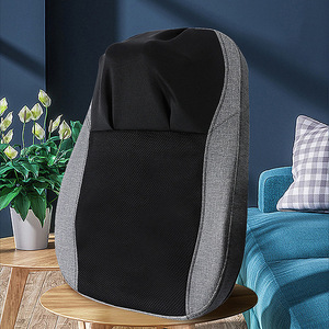 Coussin de massage 42x8x53cm pour le cou, le dos, la taille, les hanches et les jambes, avec fonction de minuterie, noir, bleu foncé, vert clair - Product Image 3