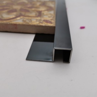 Bordures métalliques décoratives 304 316 en acier inoxydable, profilé de garniture de carreaux en forme de T pour meubles