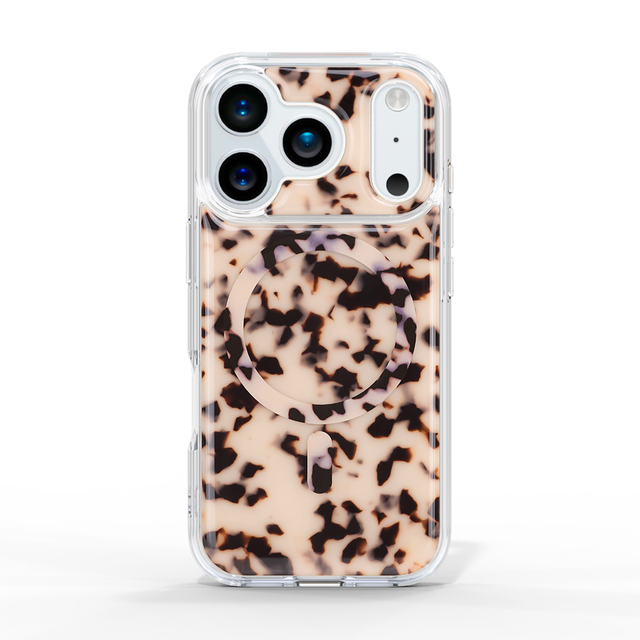 Customs Design Clear Leopard Magnetic Acetate Blonde Tortoise Mobile Phone Cases for Iphone 17 Air 16 15 14 13 12 11 Xr Pro Max
