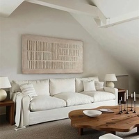 JZ - Décoration d'intérieur - Texture abstraite - Grande œuvre d'art - Art mural sur toile 3D - Peinture à l'huile originale peinte à la main - Art Wabi Sabi