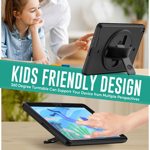 Funda 3 en 1 con soporte para tableta para niños, protector de pantalla y correas para <span class=keywords><strong>Huawei</strong></span> <span class=keywords><strong>Matepad</strong></span> <span class=keywords><strong>T10S</strong></span>/T10, 10,1 ", a prueba de golpes, cubierta de Tpu para PC seguro - Product Image 5