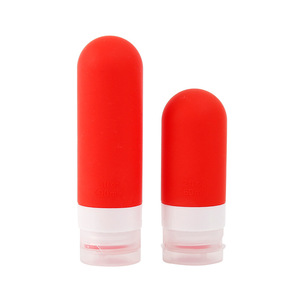 Silicone Travel Decanter Bottles 90ml Portable Cosmetic Squeeze Bottles For Shower Gel Hand Cream Shampoo - Product Image 1