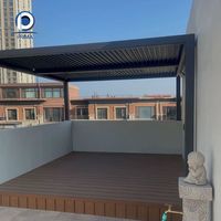 Kit de pergola extérieure en aluminium de haute qualité Prima, toit de gazebo bioclimatique rétractable avec système de lames imperméables
