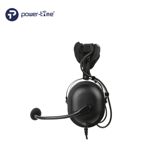 Heavy-Duty Noise Reduction Headset with PTT for Walkie-Talkies