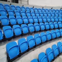 Siège de support fixe Chaise fixe Siège de stade en plastiqueSiège de gymnastique Chaise fixe pour centre d'entraînement de stade et théâtre
