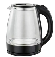 Bouilloire électrique en verre transparent de qualité supérieure avec base antidérapante pour usage domestique