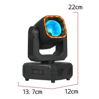 Projecteur LED mobile Fengya 60W à faisceau lumineux pour scène, soirée, DJ, club, événements, RGBW 4-en-1, contrôle DMX512, rotation horizontale 540°, inclinaison 210°, IP33