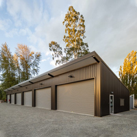 Bâtiment d'atelier préfabriqué en acier léger Q235/Q345 à installation facile, type hangar Quonset, avec services de soudage, découpe et pliage