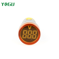 YOGU Tampilan Tegangan Digital Voltmeter 22mm Lampu Sinyal LED Meteran Tegangan Digital AC60V-500V Lampu Indikator Lampu Sinyal