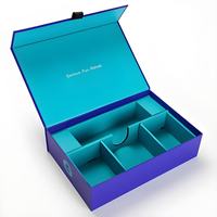 Boîte rigide magnétique à couvercle rabattable avec logo personnalisé imprimé en sérigraphie, petite boîte de rangement pour ornements, boîte à bijoux